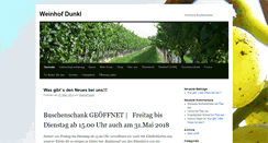 Desktop Screenshot of dunkl-weine.com
