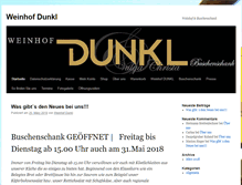 Tablet Screenshot of dunkl-weine.com